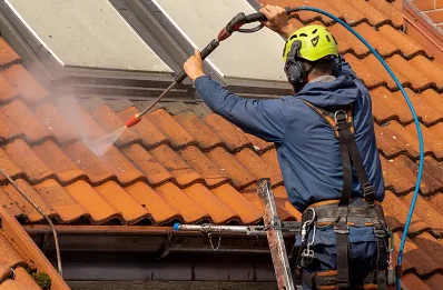 Démoussage et hydrofuge de toiture à Villebrumier